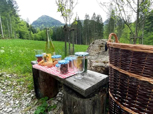 Fahrradausflug und Hütten-Catering im Salzkammergut